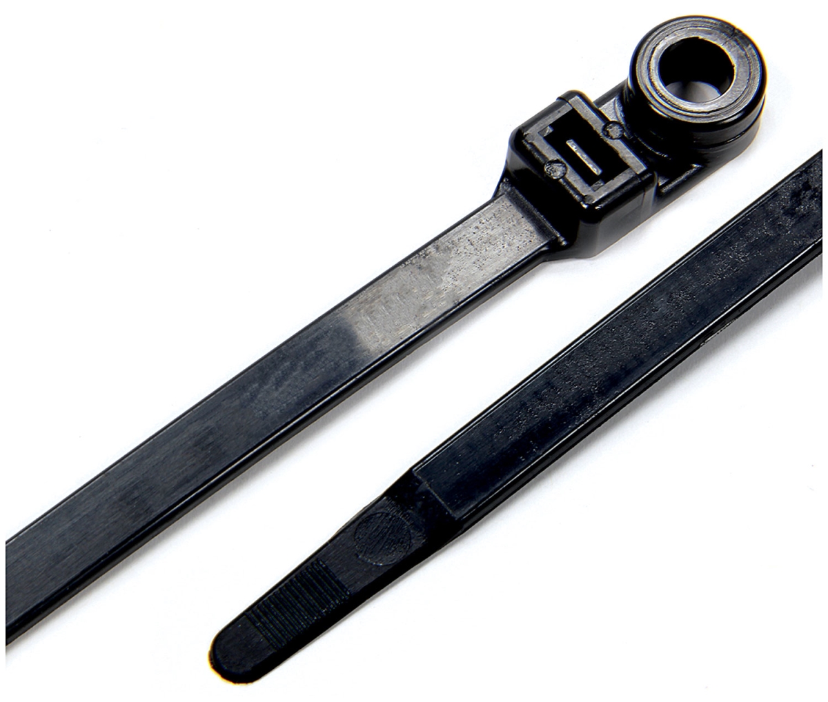 Wire Ties Black 14 in. with Mounting Hole - Pack of 25