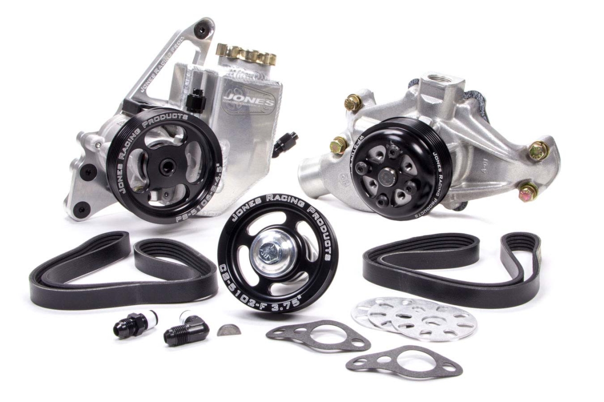 1004-AR-CE Serpentine Front Drive Kit with WP, PS & Reservoir - Small Block Chevy