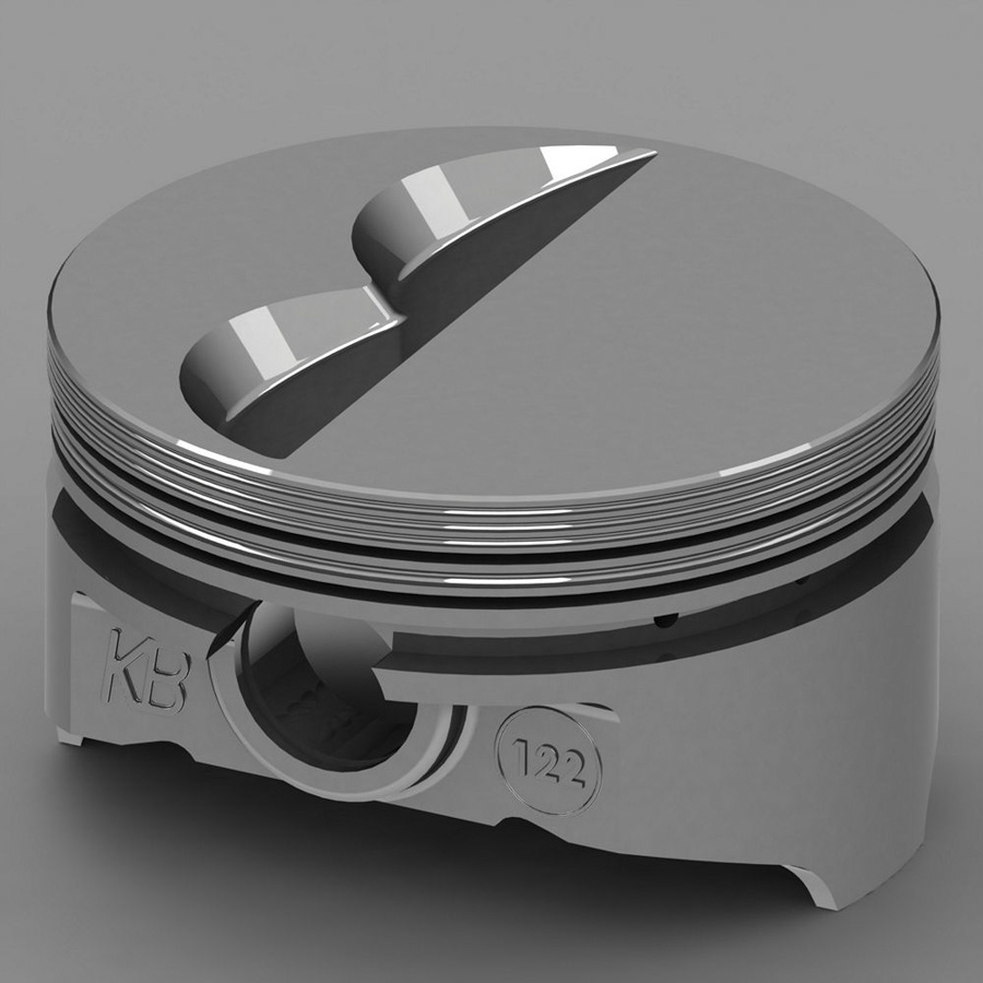 KB122.030 Small Block Chevy Flat Top Piston Set, 4.030 in. Bore - 7cc