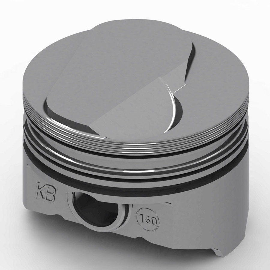 KB160.030 Big Block Chevy Domed Piston Set, 4.155 in. Bore Plus 17cc