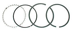 J100F8-4530-5 4.535 in. Moly Piston Ring Set, 0.62 x 0.62 x 0.18 in.