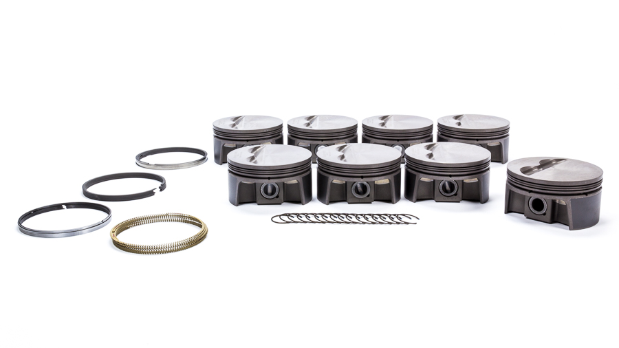 930200040 Small Block Chevy PowerPak Flat & Top Piston Set, 4.040 in. Bore
