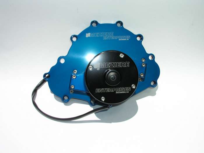 WP103B Pontiac Billet Electric Water Pump Blue