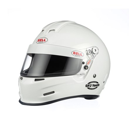 Picture of Bell Helmets 1425002 GP2 Youth White Helmet 3XS SFI24.1-15