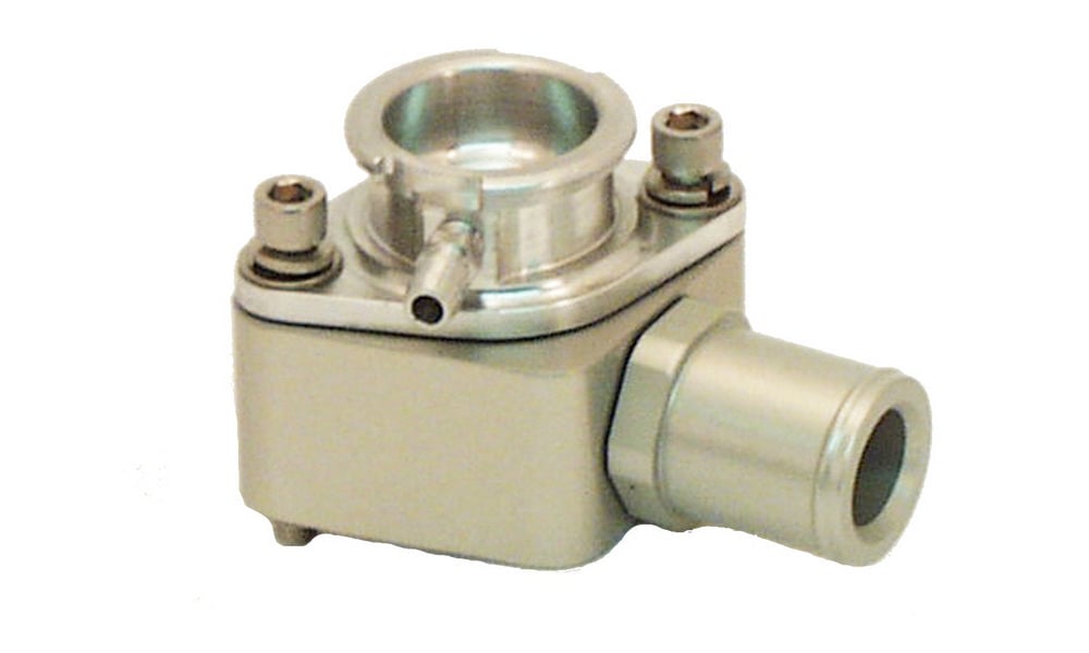 80-005 Billet Water Filler Neck with 1.5 in. Hose Fitting