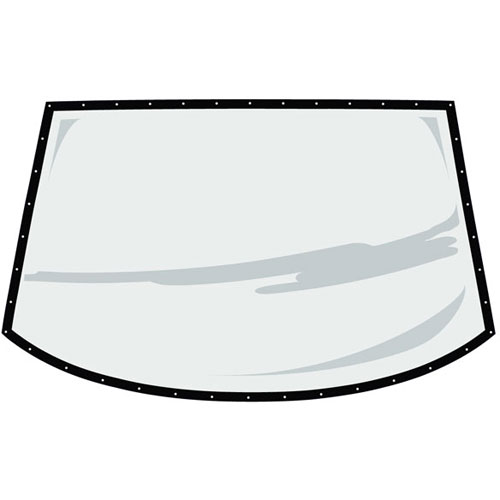 574-6115-3B Rear Window ABC Molded 0.093 in. with Black Border Coated