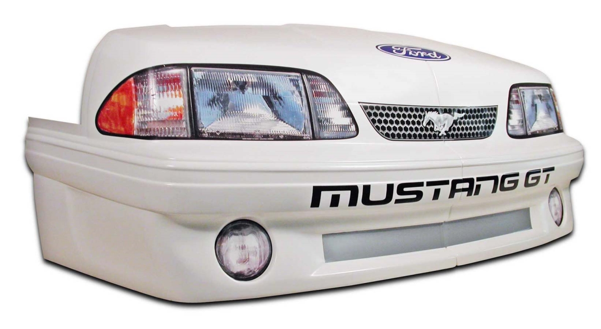 915-410W Mustang Mini Stock Nose - White