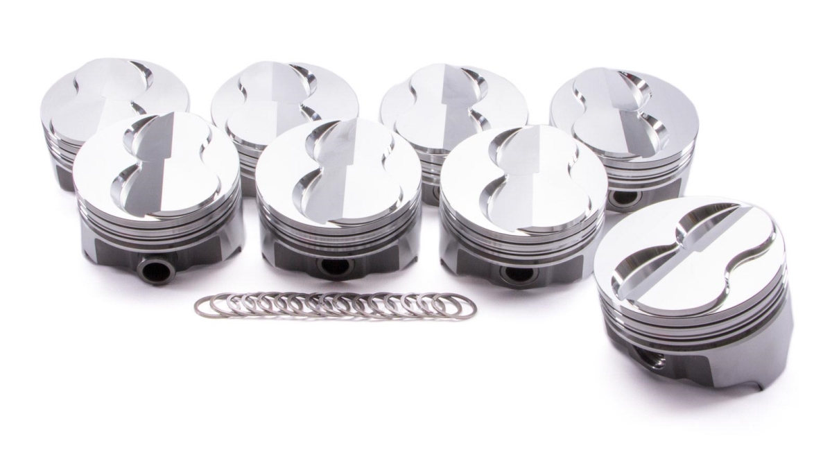 IC777.030 Big Block Chevy Forged Domed Piston Set, 4.280 in. Bore - Plus 18cc