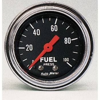 Picture of Auto Meter 2412 Traditional Chrome - Mechanical Fuel Pressure Gauge - 2.06 in.