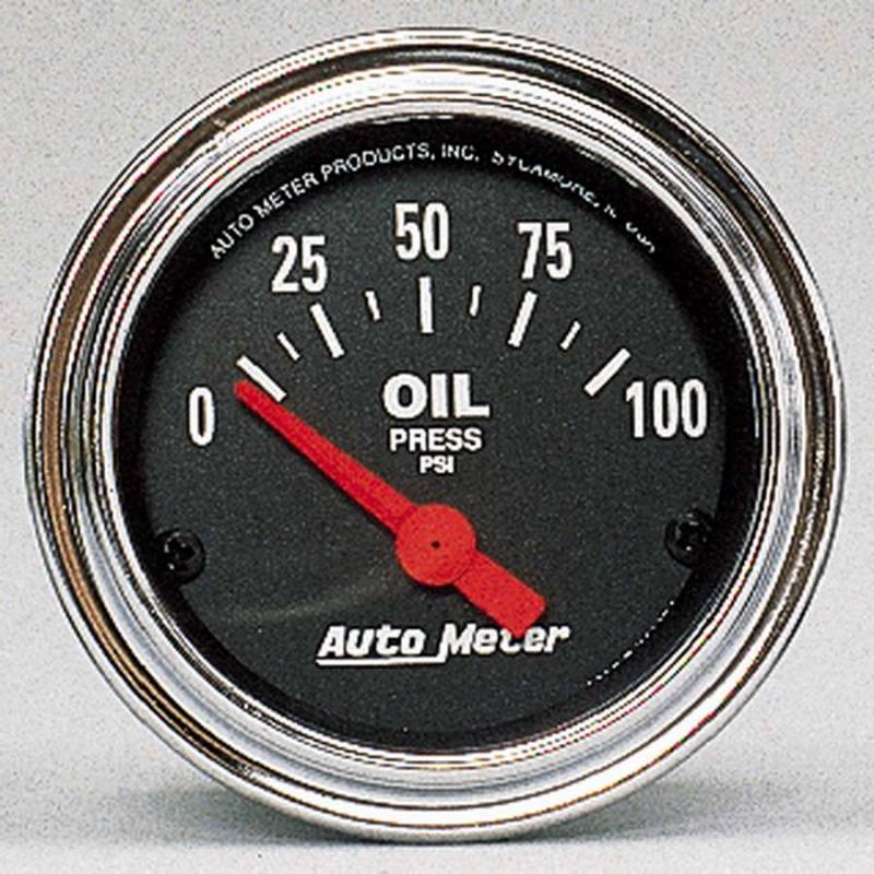 Picture of Auto Meter 2522 Traditional Chrome Electric Oil Pressure Gauge - 2.06 in.