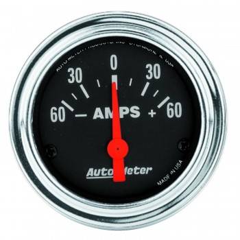 Picture of Auto Meter 2586 Traditional Chrome Electric Ampmeter Gauge - 2.06 in.