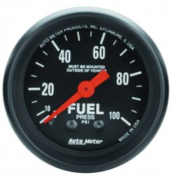 Picture of Auto Meter 2612 Z-Series Mechanical Fuel Pressure Gauge - 2.06 in.