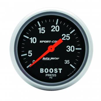 Picture of Auto Meter 3404 Sport-Comp Mechanical Boost Gauge - 2.62 in.
