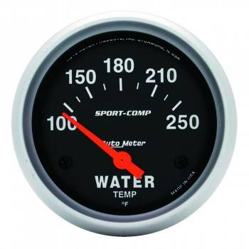 Picture of Auto Meter 3531 Sport-Comp Electric Water Temperature Gauge - 2.62 in. - 100-250 deg