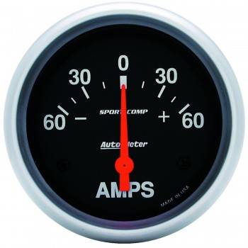 3586 Sport-Comp Electric Ammeter Gauge - 60-0-60 Amps