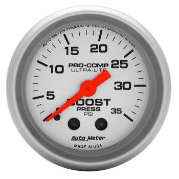 Picture of Auto Meter 4304 Ultra-Lite Mechanical Boost Gauge - 2.06 in.