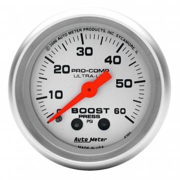 Picture of Auto Meter 4305 Ultra-Lite Mechanical Boost Gauge - 2.06 in.