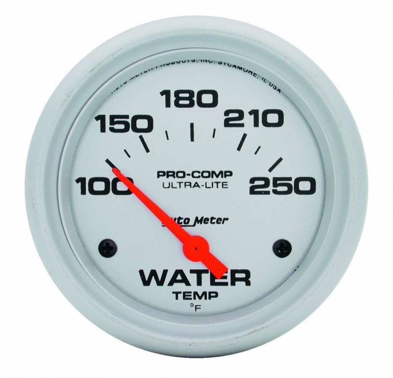 Picture of Auto Meter 4437 Ultra-Lite Electric Water Temp Gauge - 2.62 in. - 0-250