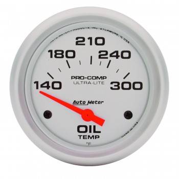 Picture of Auto Meter 4447 Ultra-Lite Electric Oil Temperature Gauge - 2.62 in. - 140-300 deg F