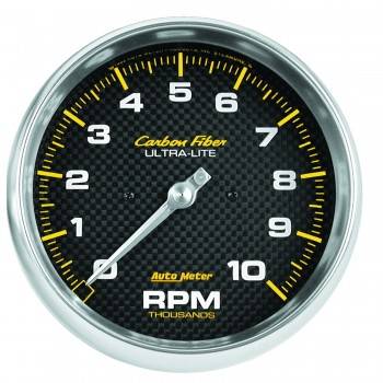 Picture of Auto Meter 4898 10000 RPM 5 in. Carbon Fiber In-Dash Tachometer