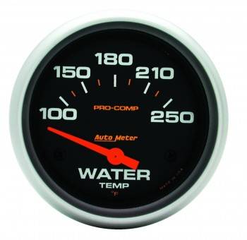 Picture of Auto Meter 5437 Pro-Comp Electric Water Temperature Gauge - 2.62 in. - 100-250 deg