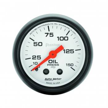 Picture of Auto Meter 5723 Phantom Oil Pressure Gauge - 2.06 in. - 0-150 PSI