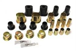 3.3172G Front Control Arm Bushing Set - Front - Upper - Lower - Polyurethane - Black - Buick - Chevy