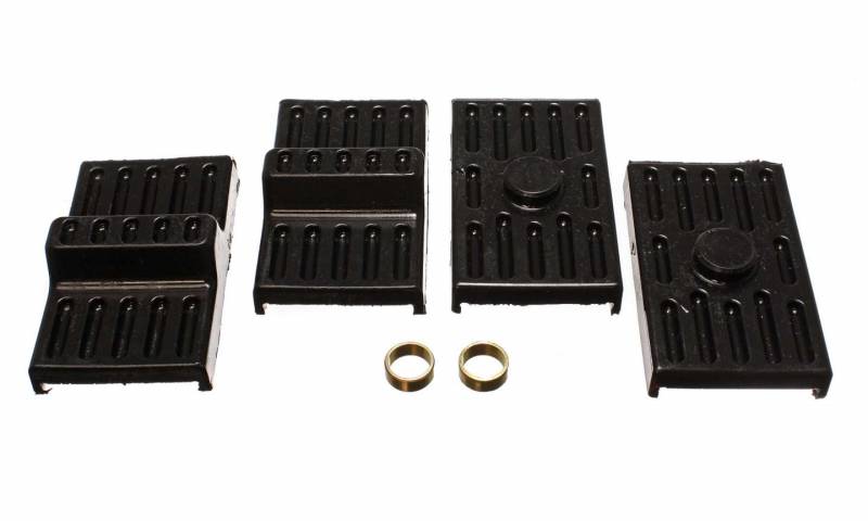 3.6111G Leaf Spring Pad Set - Multi-Leaf - Black - Chevy, Pontiac