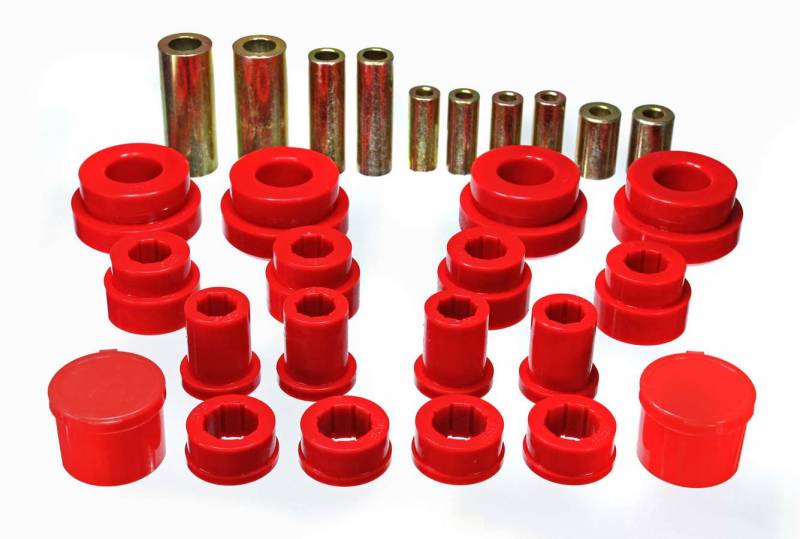 7.3121R Hyper-Flex Control Arm Bushing Front Upper & Lower Polyurethane - Red
