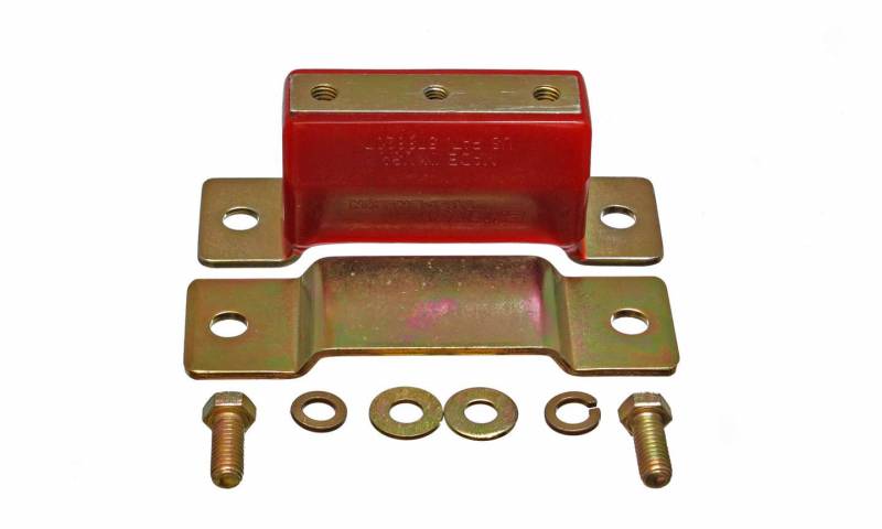 4.1148R Hyper-Flex Transmission Mount Interlocking Steel Polyurethane Zinc Oxide & Red - Ford Compact Truck, SUV 1983-2010