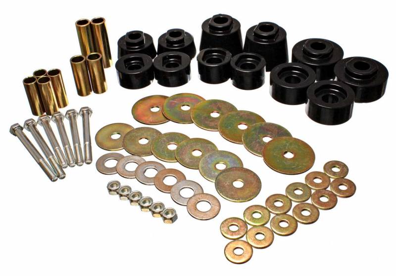 4.4117G Hyper-Flex Body Mount Bushing Steel Polyurethane Zinc Oxide & Black FordMazda Compact Truck 1998-2011 - Kit