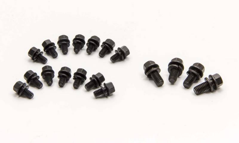 42173 Performance Hex Head Oil Pan Bolt Kit Steel Black Oxide Small Block Chevy - Kit