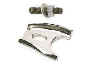 26211 Chrome Distributor Hold Down Clamp - All Small Block Ford Engines - Chrome Plated Steel