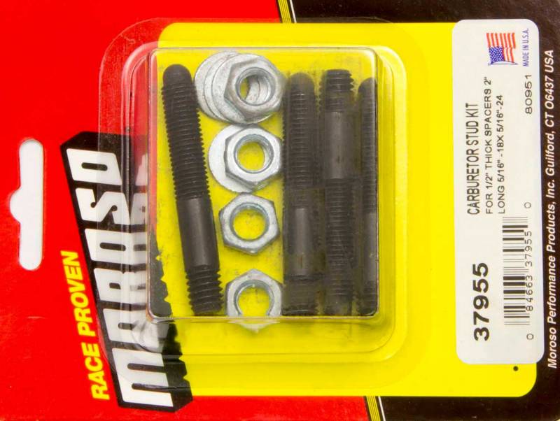 Moroso 37955 Carburetor Stud Kit - 2 in.