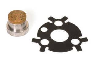 60460 Small Block Chevy Cam Stop Button & Retaining Plate Early Ribbed Style Timing Cover