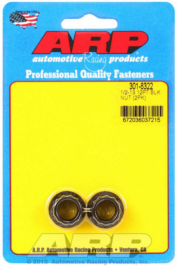 301-8322 0.50-13 in. 12 Point Nut Kit - Pack of 10