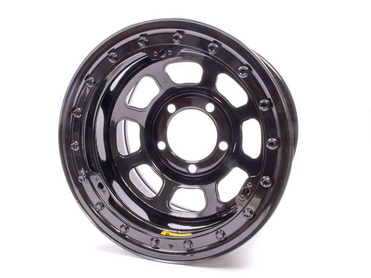 59D54LK Hole Lightweight Wheel - 15 x 8.75 in. - Black Powder Coat - 4 in. Backspace - 5 x 5 in. Bolt Pattern