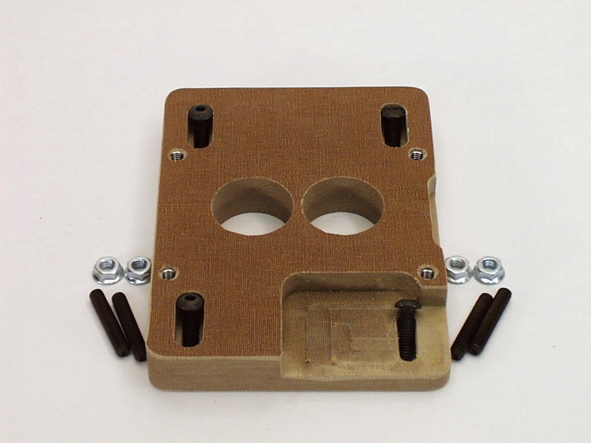 85-070 Phenolic Adapter for Holley 2 BBL to Quadrajet Intake Manifold