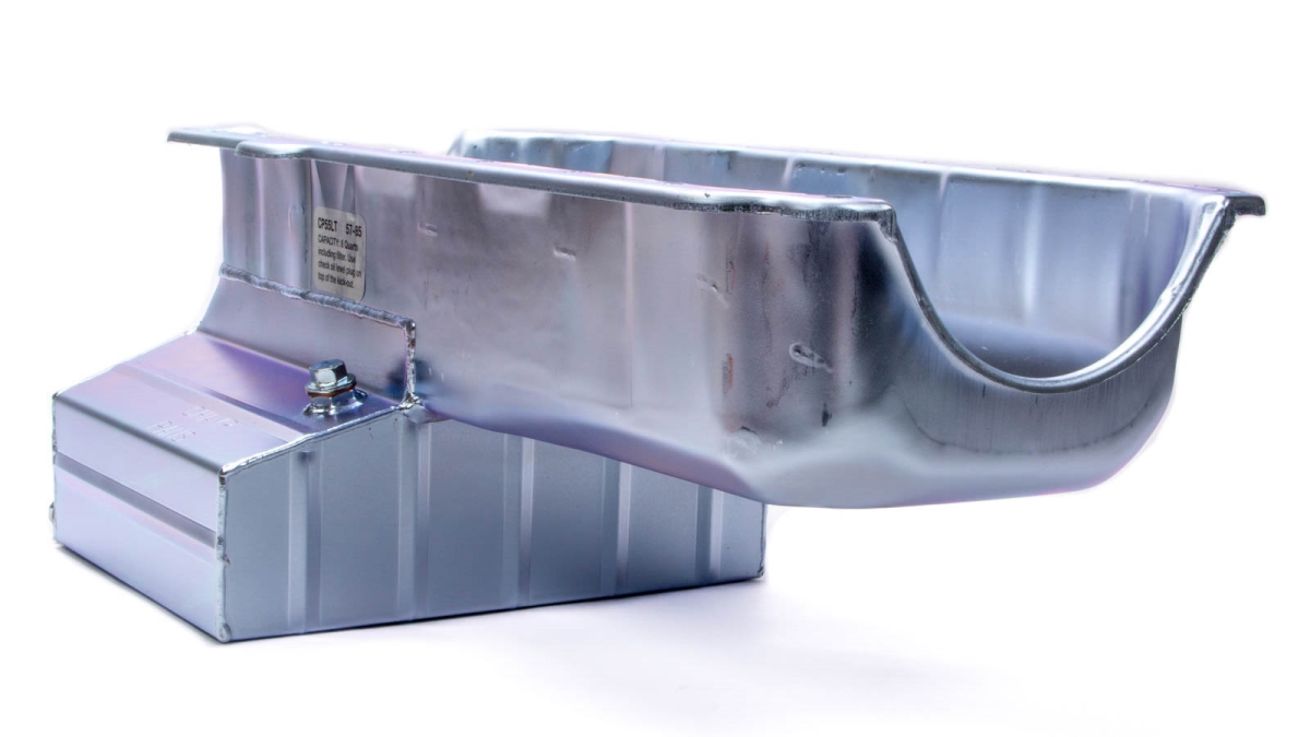 CP55LT 8 in. Claimer Deep Rear Sump Oil Pan with Louvered Windage Tray for Small Block Chevy 1957 - 1985