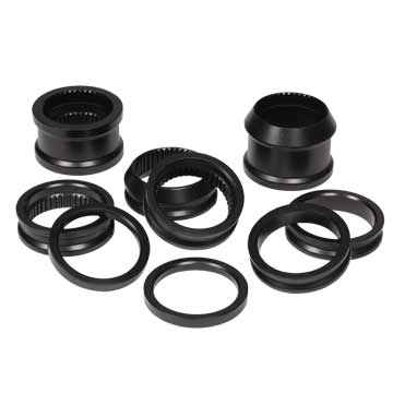 SRC-2590B 10 Piece Aluminum Spacer Kit - Black