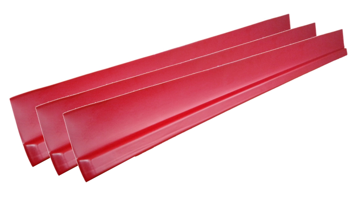 1100-RD Dirt Rocker Panel Set, Red - 3 Piece