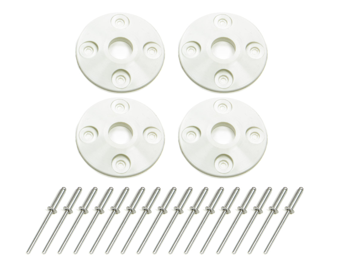1202-WH Plastic Scuff Plate, White - Pack of 4