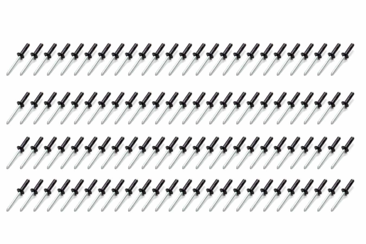 814B-100S Small Head Multi-Grip Rivet, Black - Pack of 100