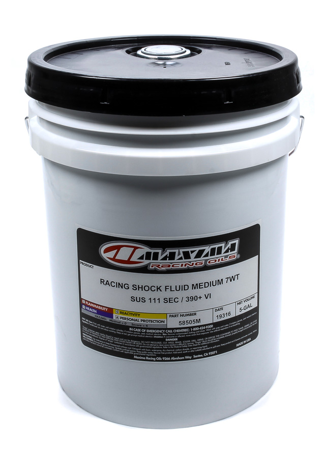 58505M 5 gal 7WT Conventional Racing Medium Shock Oil