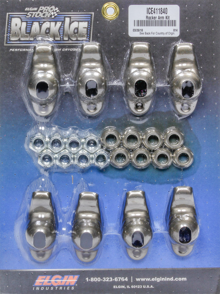 ICE411840 B-I Rocker Arm Kit for Small Block Chevy - 1.50 Ratio 0.43 Stud