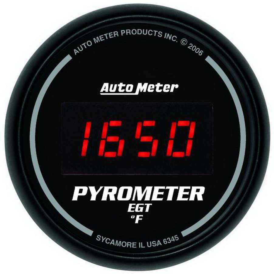 6345 2.06 in. Sport-Comp Digital Pyrometer & EGT Gauge