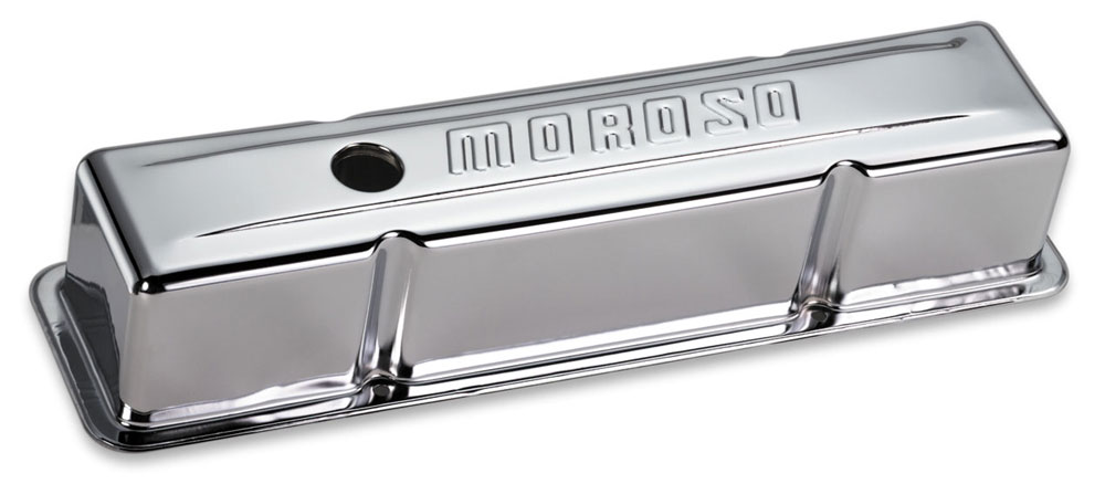 68102 Chrome Valve Covers for Small Block Chevy Tall without Baffle