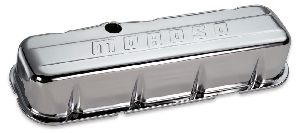 68113 Chrome Valve Covers for Big Block Chevy Tall with Baffle