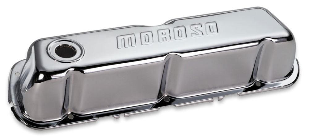 68202 Chrome Valve Covers for Small Block Ford Tall without Baffle