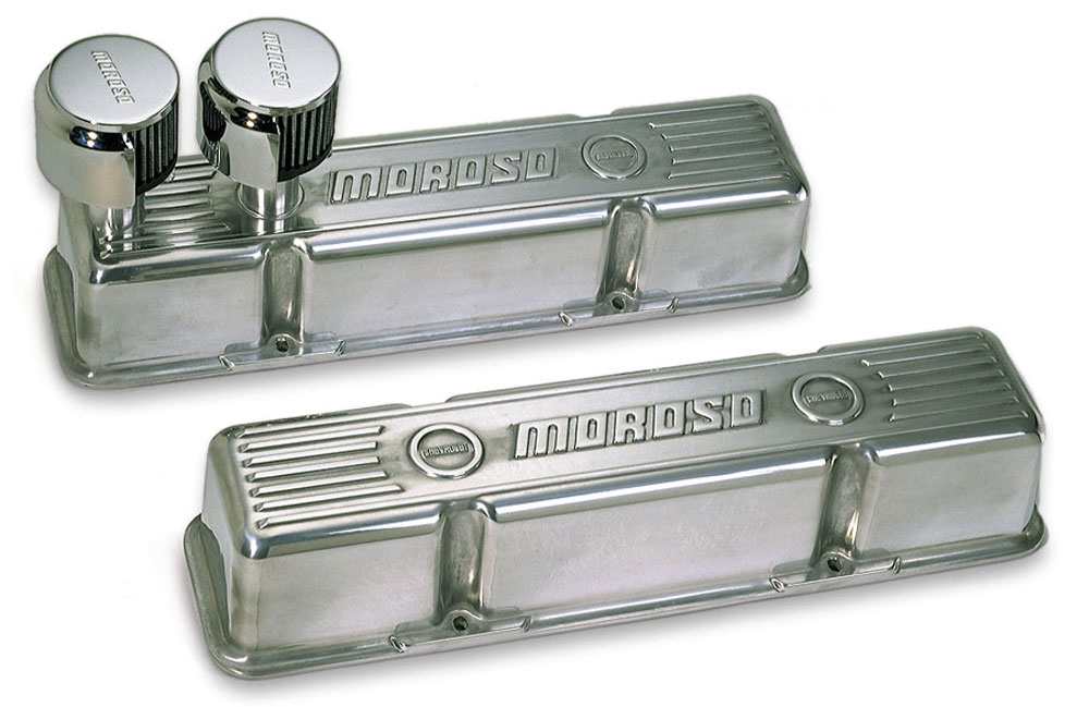 68365 Die-Cast Aluminum Valve Covers for Polished Small Block Chevy